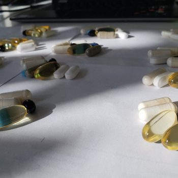 different capsules on the table