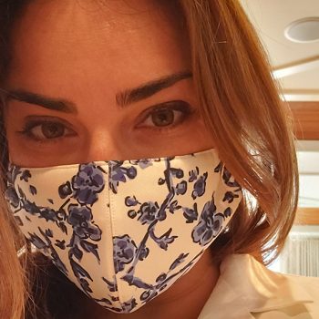 Dr. Vivian Roknian with a mask