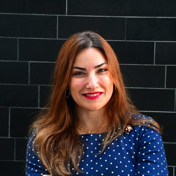 Dr. Vivian Roknian with brown hair