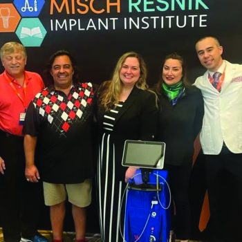 Dr. Vivian Roknian with her friends at Misch Resnik Implant Institute